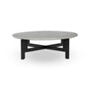 Marble Polished White Marble Round Coffee Table With Iron | ready to ship!