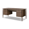 Markia Aged Oak Executive Desk | shipping 6/27/2025