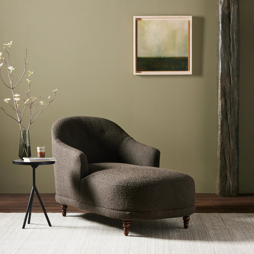 Marnie Knoll Mink Chaise Lounge | ready to ship!