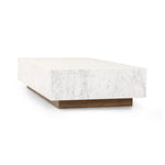 Masera White Carrara Marble Marble Coffee Table | ready to ship!
