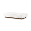 Masera White Carrara Marble Marble Coffee Table | ready to ship!