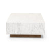 Masera White Carrara Marble Marble Coffee Table | ready to ship!