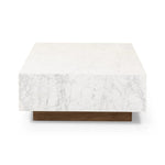 Masera White Carrara Marble Marble Coffee Table | ready to ship!