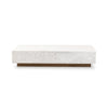 Masera White Carrara Marble Marble Coffee Table | ready to ship!