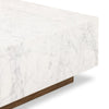 Masera White Carrara Marble Marble Coffee Table | ready to ship!