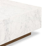Masera White Carrara Marble Marble Coffee Table | ready to ship!