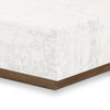 Masera White Carrara Marble Marble Coffee Table | ready to ship!