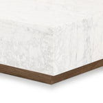 Masera White Carrara Marble Marble Coffee Table | ready to ship!