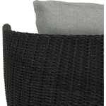 Maven Faux Black Outdoor Swivel Chair | ready to ship!