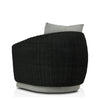 Maven Faux Black Outdoor Swivel Chair | ready to ship!