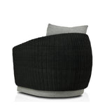 Maven Faux Black Outdoor Swivel Chair | ready to ship!