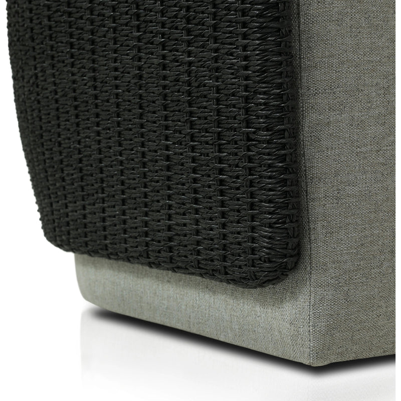 Maven Faux Black Outdoor Swivel Chair | ready to ship!