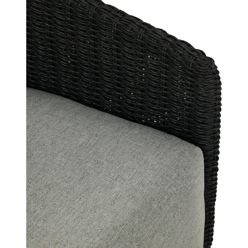Maven Faux Black Outdoor Swivel Chair | ready to ship!