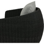 Maven Faux Black Outdoor Swivel Chair | ready to ship!