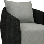 Maven Faux Black Outdoor Swivel Chair | ready to ship!