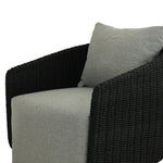 Maven Faux Black Outdoor Swivel Chair | ready to ship!