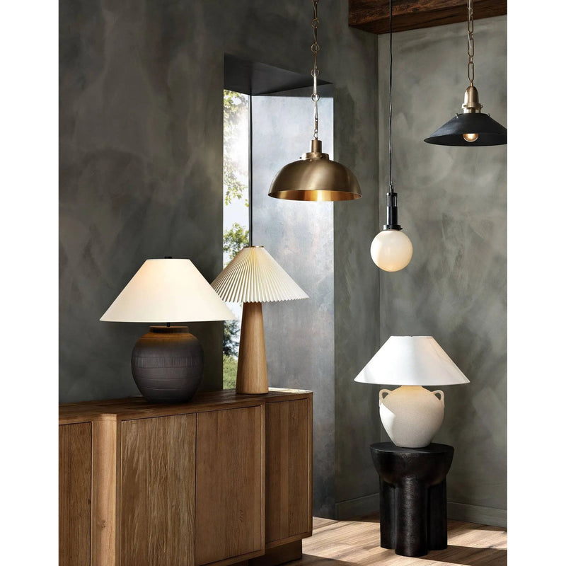 Mays Light Sand Porcelain Table Lamp | ready to ship!