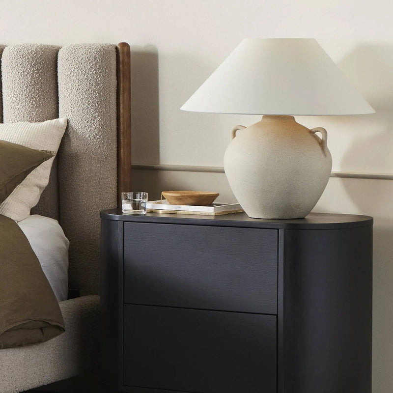 Mays Light Sand Porcelain Table Lamp | ready to ship!
