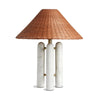 Medici Charcoal / White Marble Table Lamp | ready to ship!