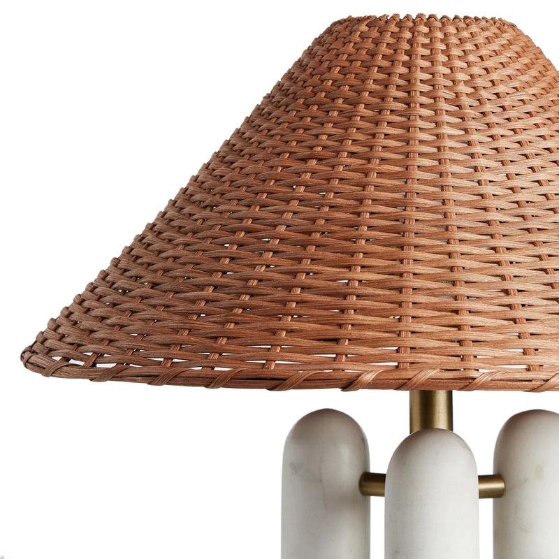 Medici Charcoal / White Marble Table Lamp | ready to ship!