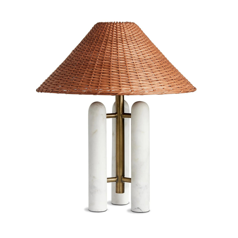 Medici Charcoal / White Marble Table Lamp | ready to ship!