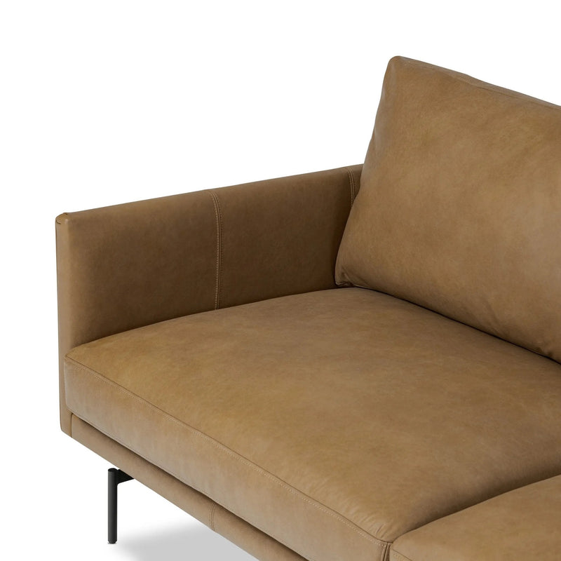 Melle Lipari Camel 2-Piece Sectional