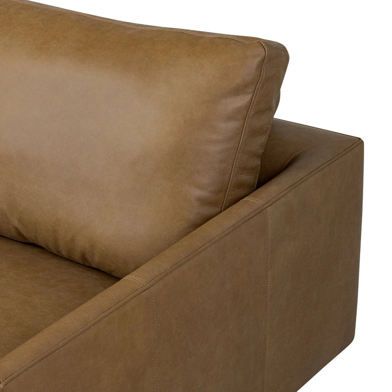 Melle Lipari Camel 2-Piece Sectional