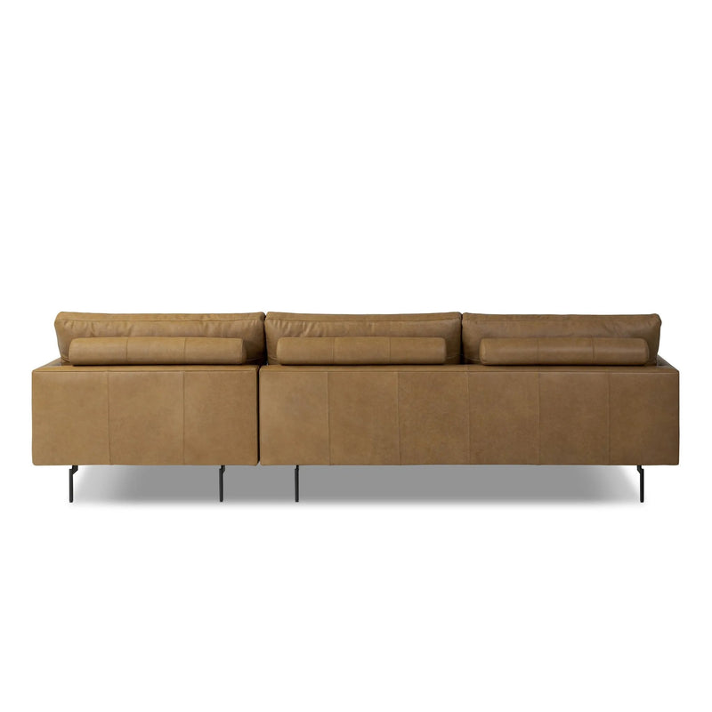 Melle Lipari Camel 2-Piece Sectional