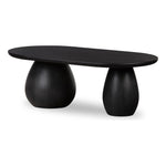 Merla Black Wash Ash Wood Coffee Table | ready to ship!