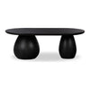 Merla Black Wash Ash Wood Coffee Table | ready to ship!