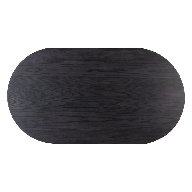 Merla Black Wash Ash Wood Coffee Table | ready to ship!