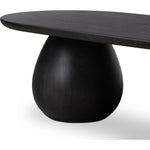 Merla Black Wash Ash Wood Coffee Table | ready to ship!