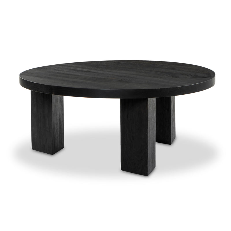 Mesa Ebony Parawood Round Coffee Table | ready to ship!
