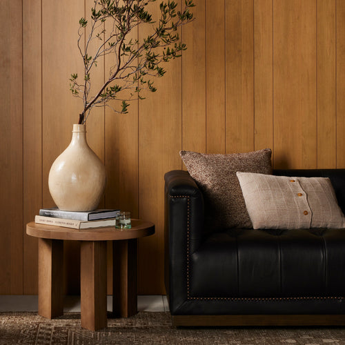 Mesa Light Brushed Parawood End Table | ready to ship!