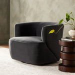 Mila Swivel Chair - Henry Charcoal | shipping 8/17/2025