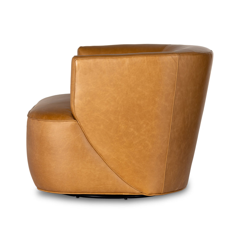 Mila Swivel Chair - Osorno Camel | shipping 6/9/2025