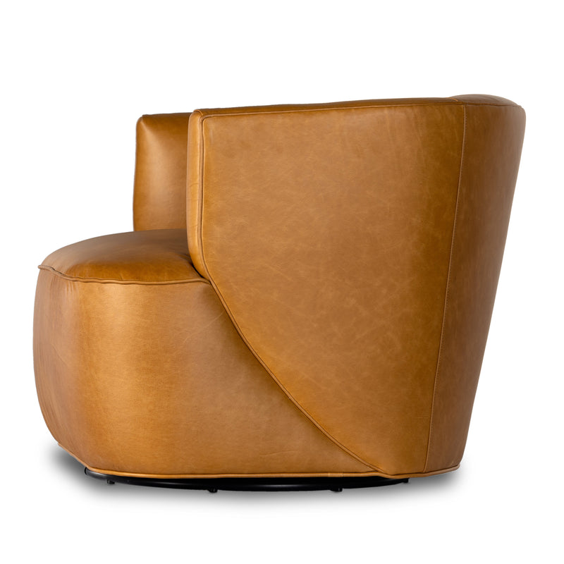 Mila Swivel Chair - Osorno Camel | shipping 6/9/2025