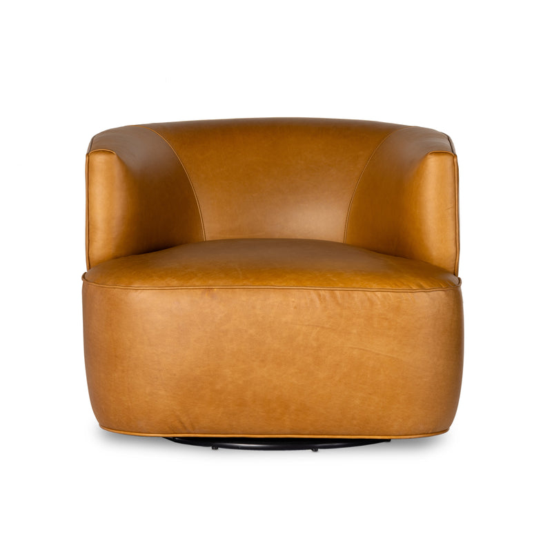 Mila Swivel Chair - Osorno Camel | shipping 6/9/2025