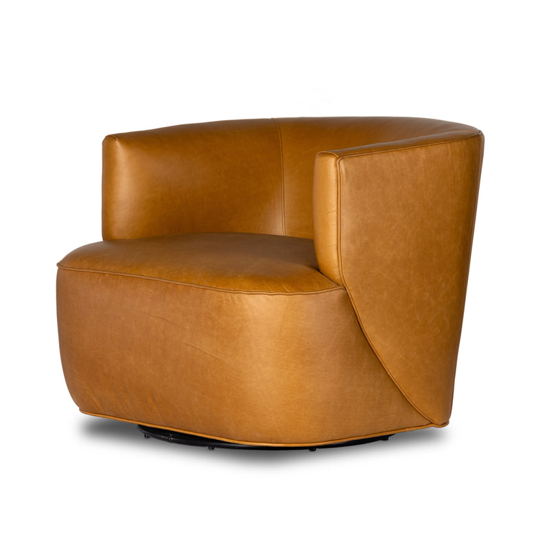 Mila Swivel Chair - Osorno Camel | shipping 6/9/2025