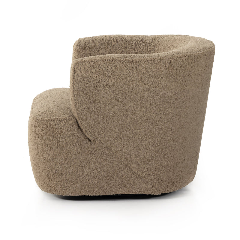 Mila Swivel Chair - Sheepskin Camel | ready to ship!