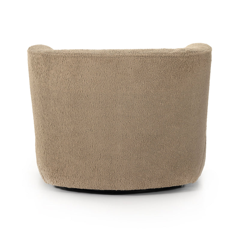 Mila Swivel Chair - Sheepskin Camel | ready to ship!