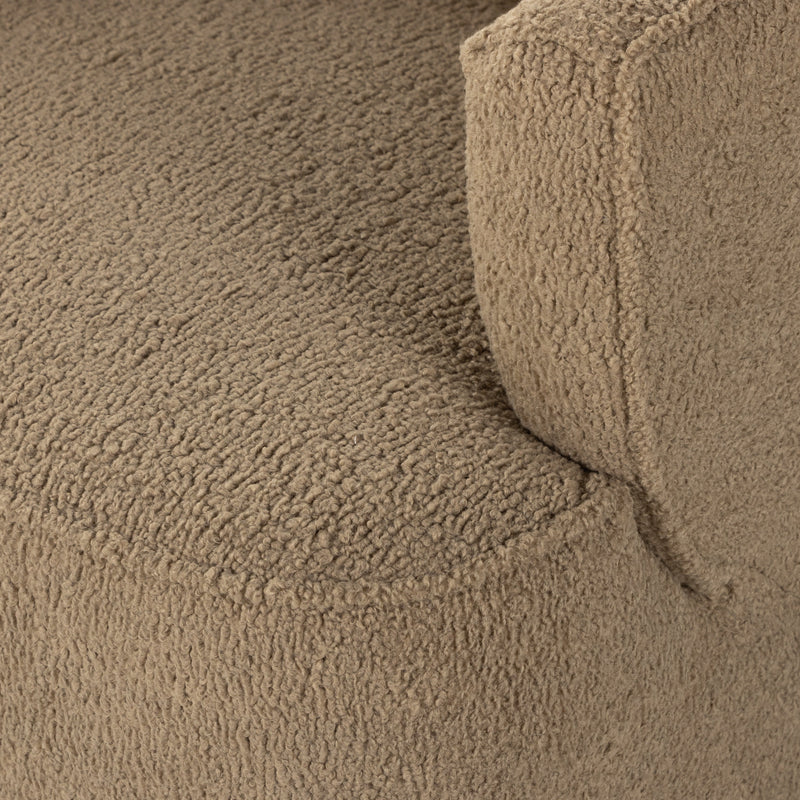 Mila Swivel Chair - Sheepskin Camel | ready to ship!