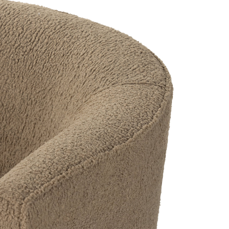 Mila Swivel Chair - Sheepskin Camel | ready to ship!