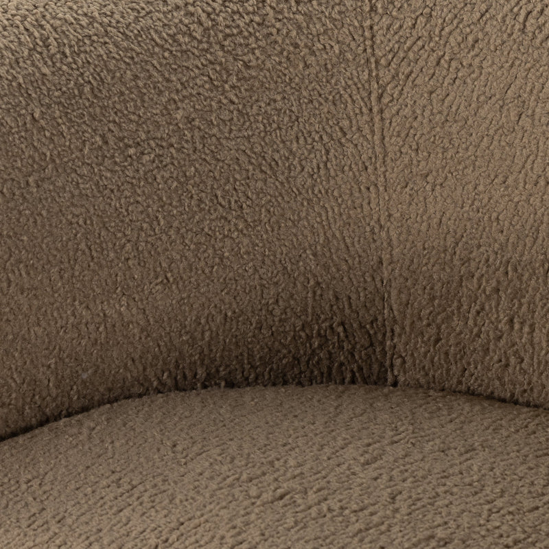 Mila Swivel Chair - Sheepskin Camel | ready to ship!