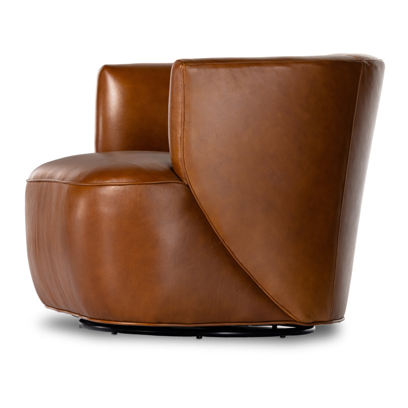 Mila Swivel Chair - Riviera Cognac | ready to ship!