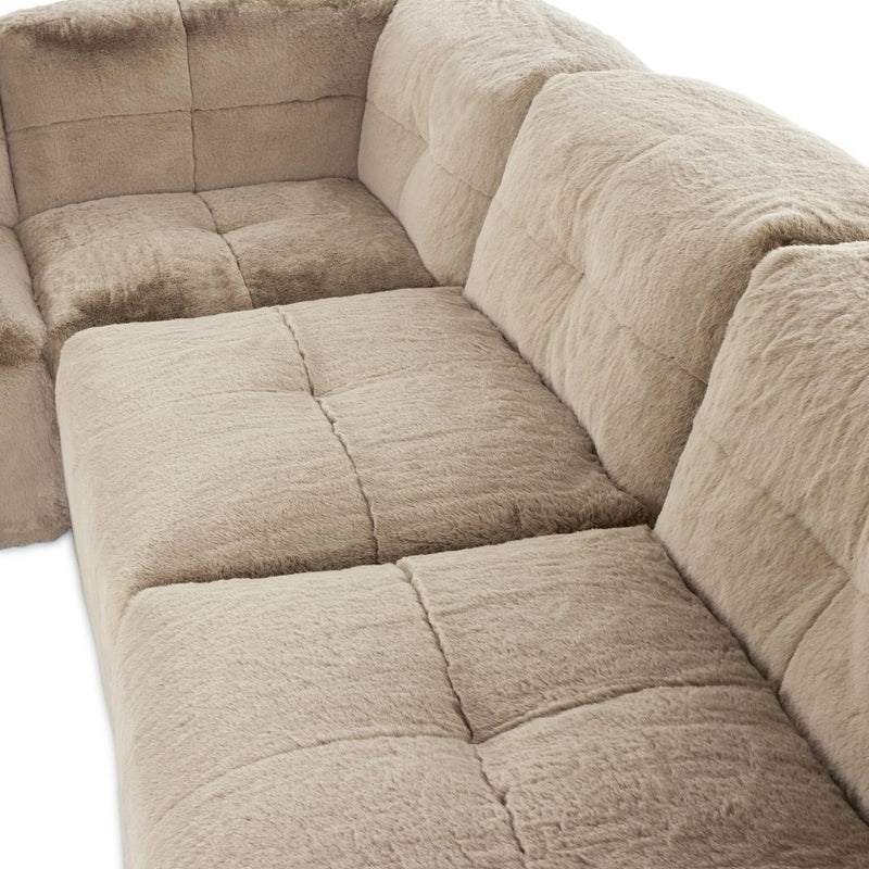 Miles Boden Pewter 5Pc Sectional | shipping 11/05/2025