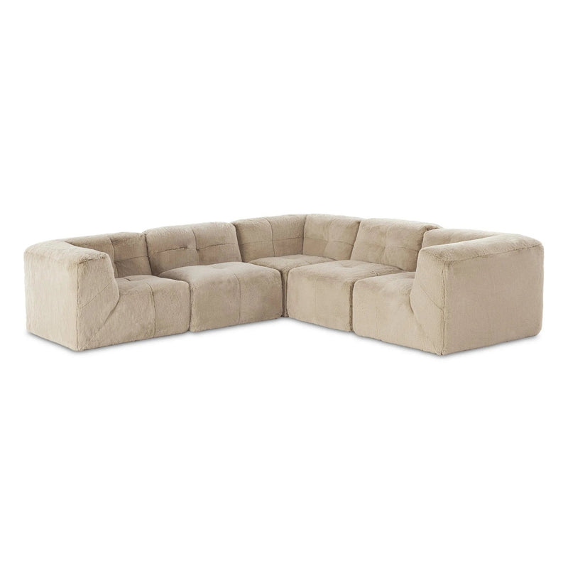 Miles Boden Pewter 5Pc Sectional | shipping 11/05/2025
