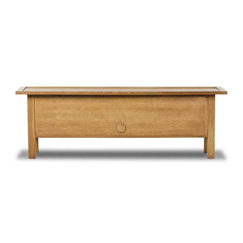 Millbrook Natural Light Oak Media Console | ready to ship!