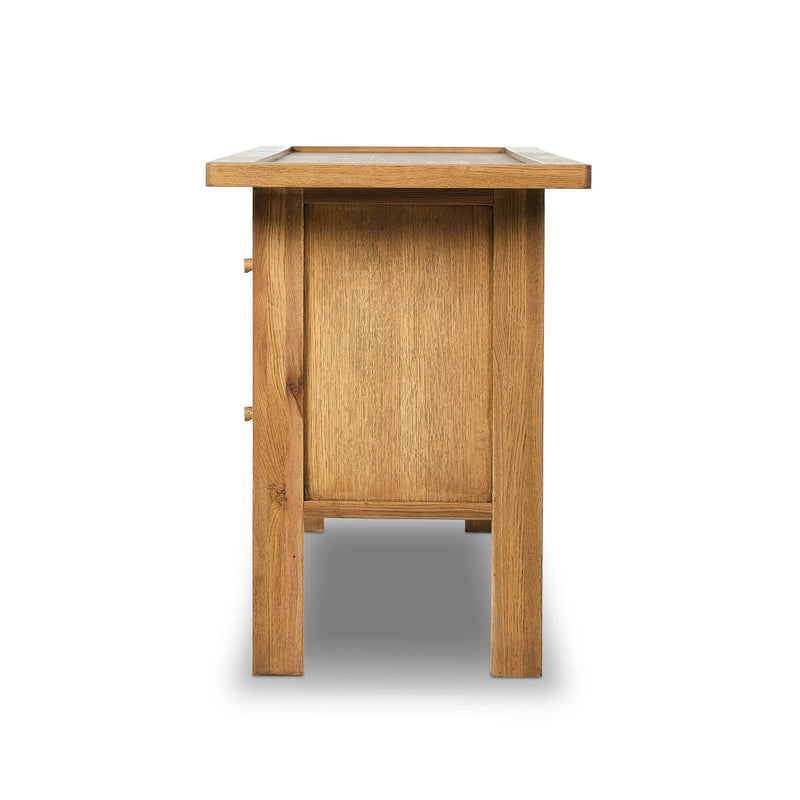 Millbrook Natural Light Oak Media Console | ready to ship!