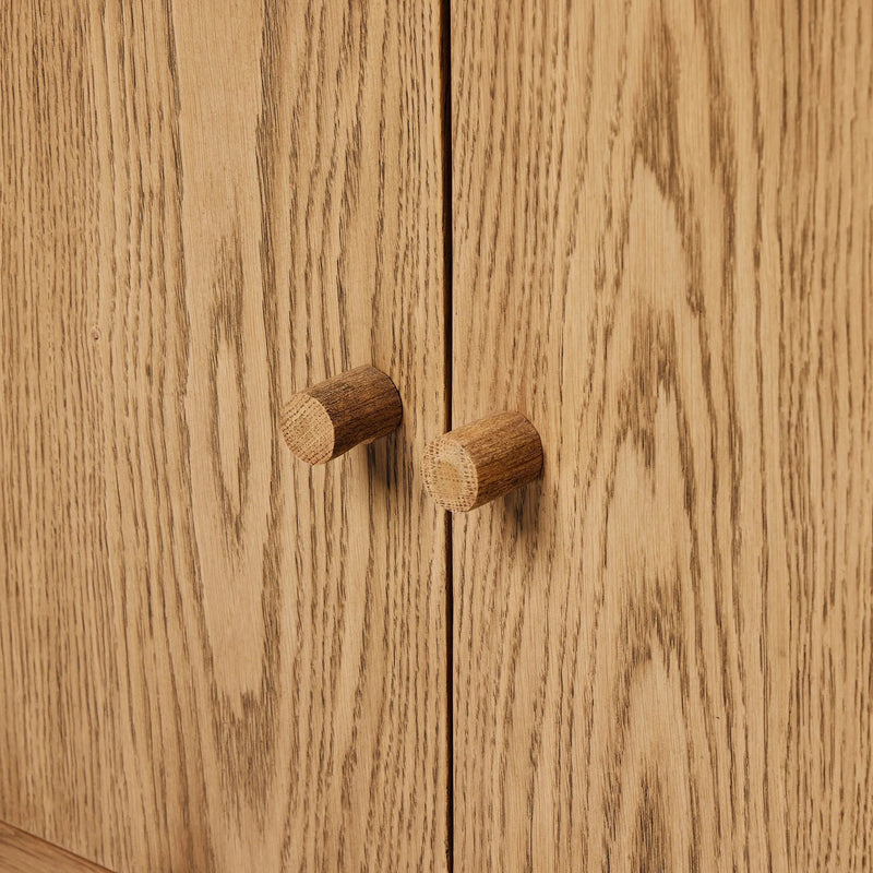 Millbrook Natural Light Oak Media Console | ready to ship!